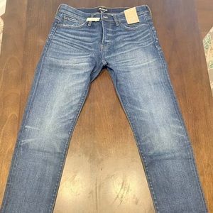 NWT Mens madewell salvedge slim jeans in Gerald Wash 33x32. MSRP $158